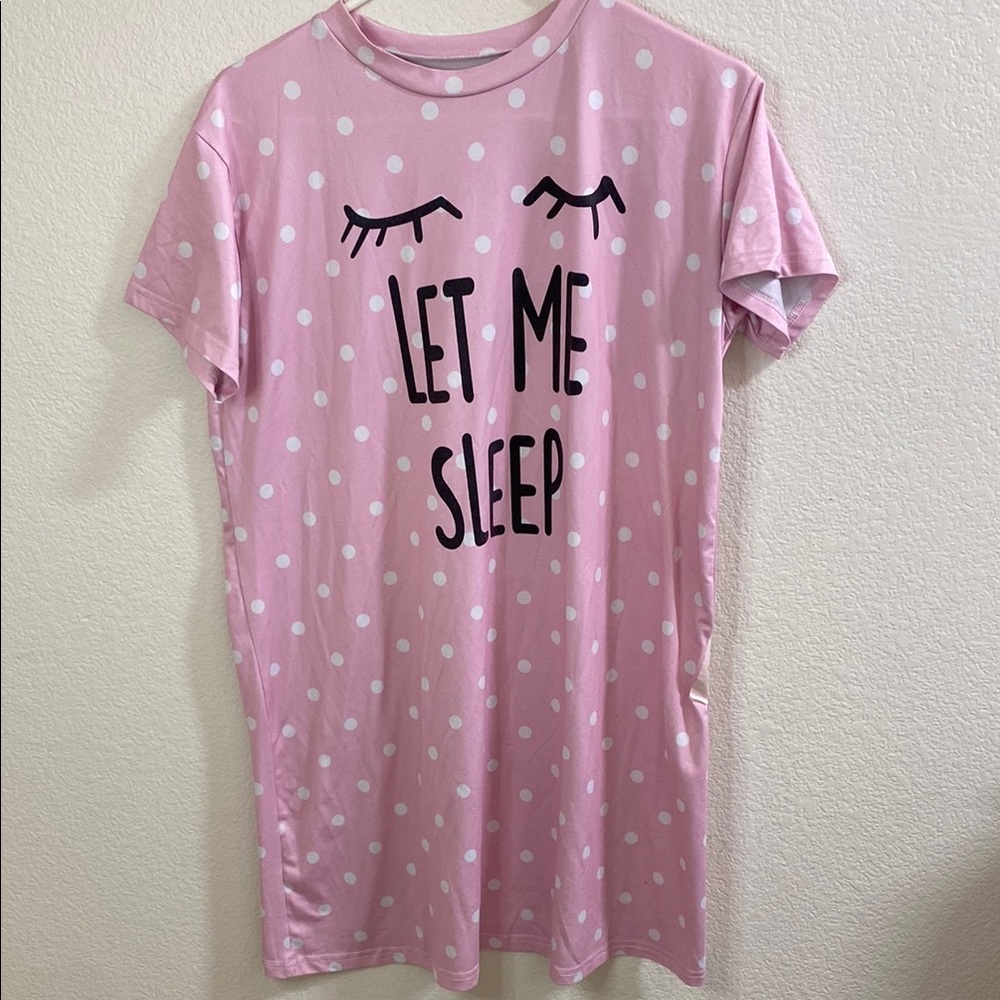 Pink Polka Dot‎ Sleep Shirt